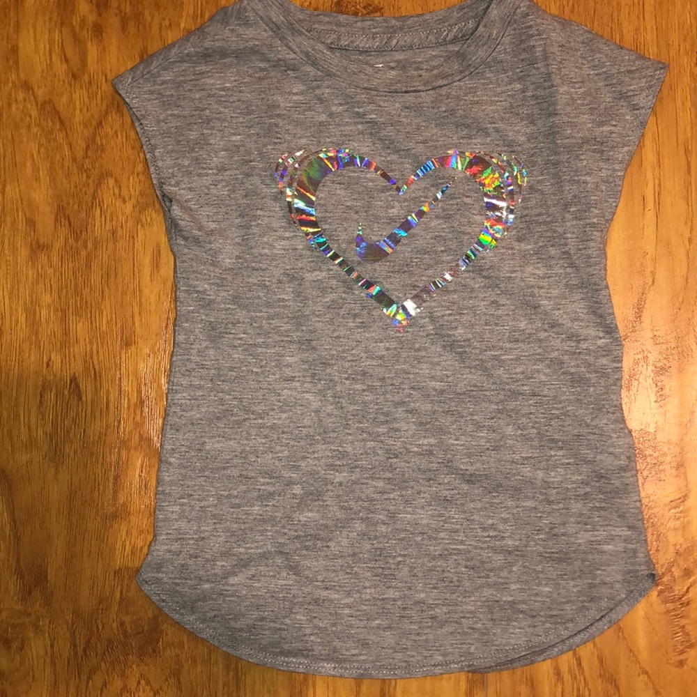 Nike Shirt- Gray with silver logo